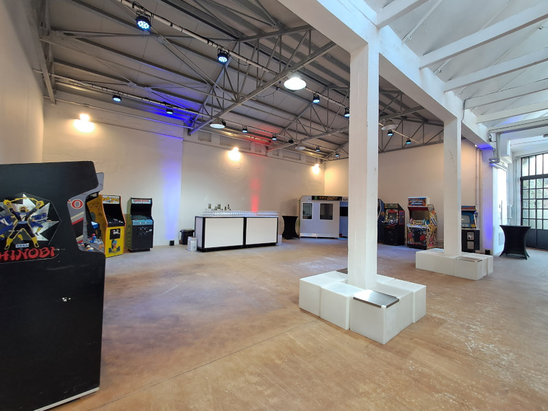 Organizzazione decimo anniversario aziendale Sparkfabrik con tema Arcade a Milano - 6