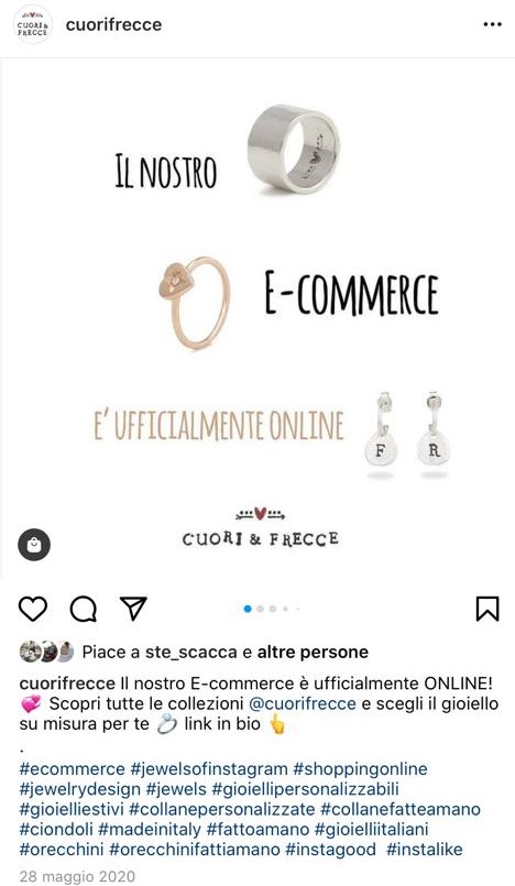E-commerce e social marketing per Cuori & Frecce - 4