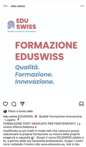 Lancio prodotto e comunicazione social per Eduswiss - 3